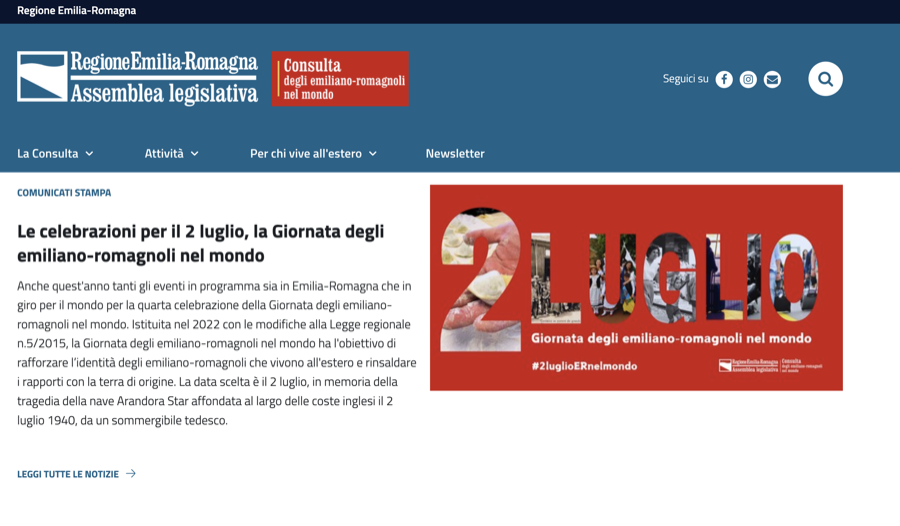Consulta degli Emiliano-Romagnoli nel Mondo